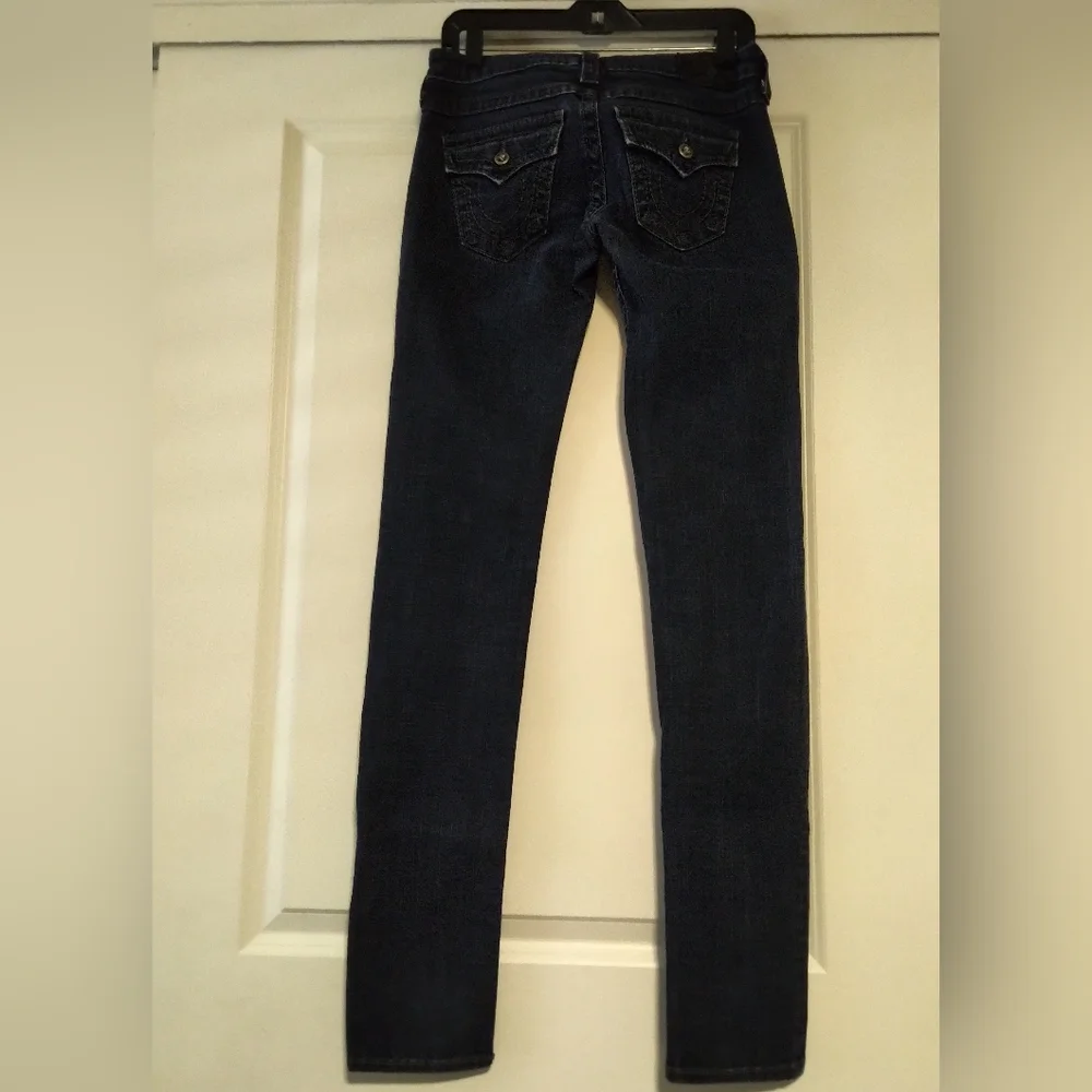 True Religion Skinny Dark Blue Jeans - Size 26